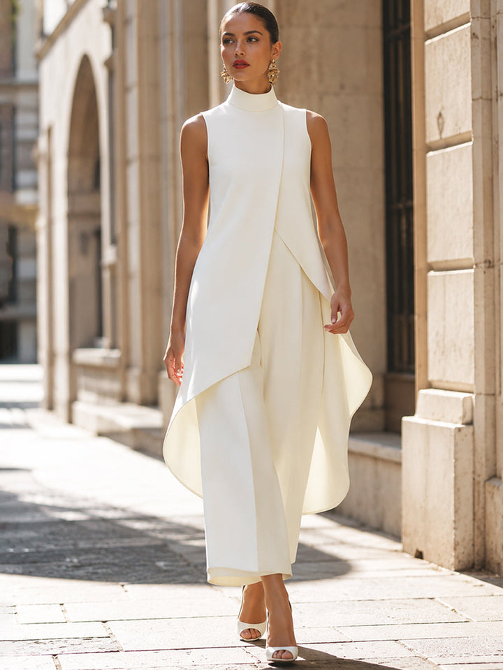 Elena™ | Completo elegante a due pezzi con pantaloni a gamba larga