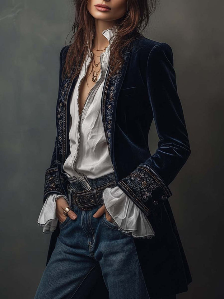 Blazer di Velluto Lusso Rosalind™