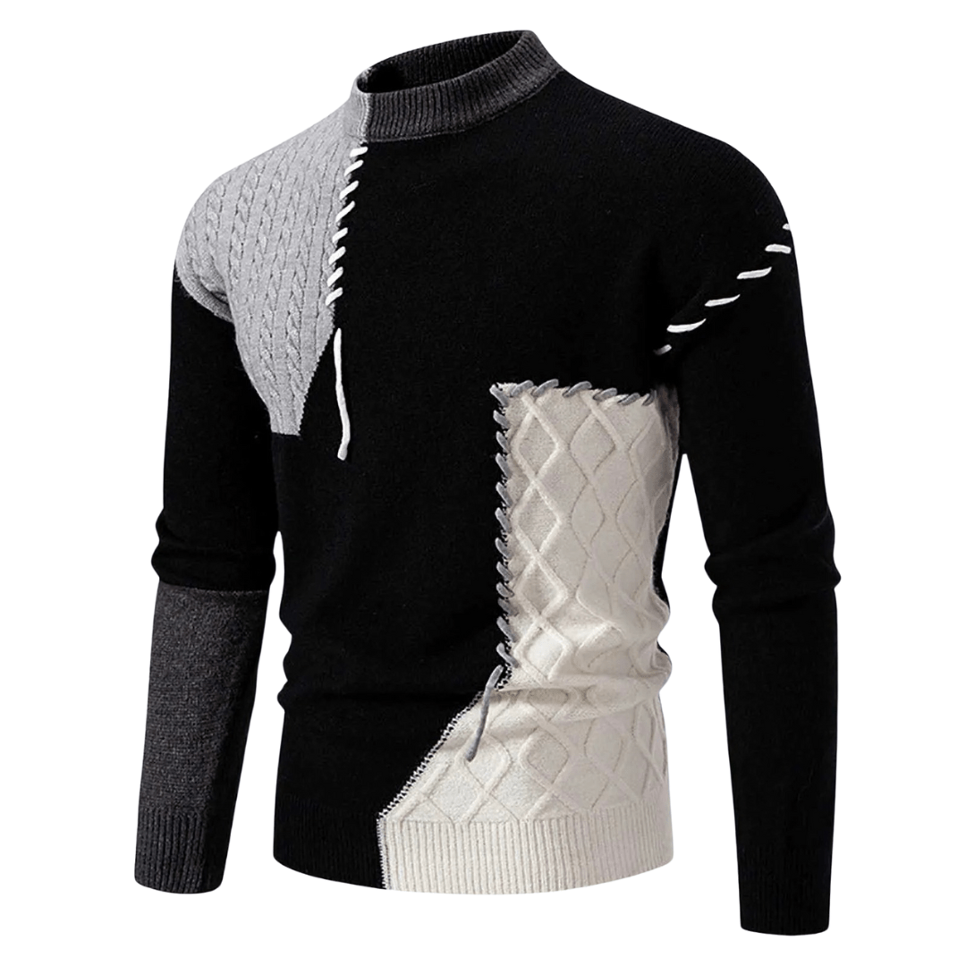 Ian | Maglione elegante a blocchi