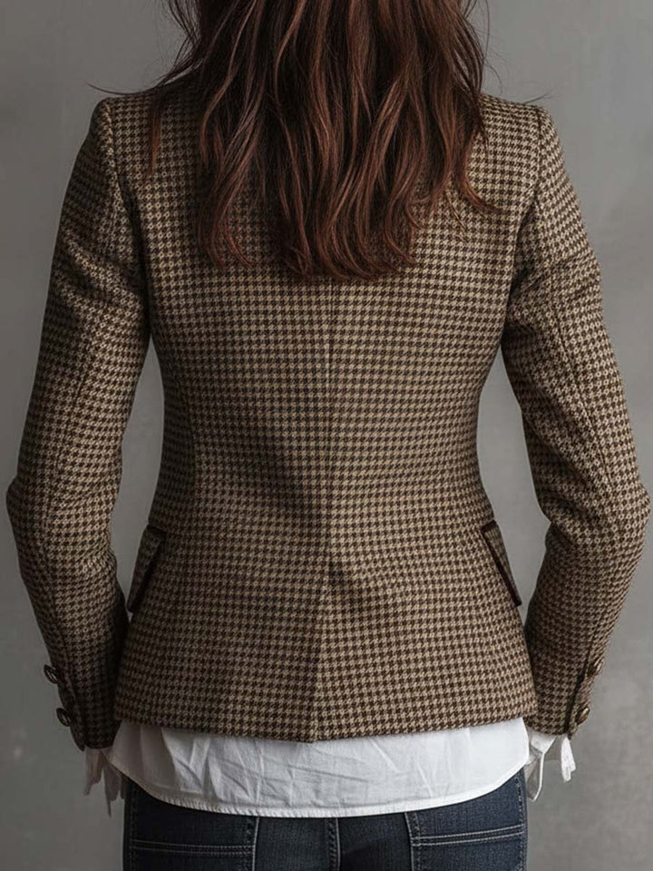 Blazer Tailored in Tweed a Vichy Vintage