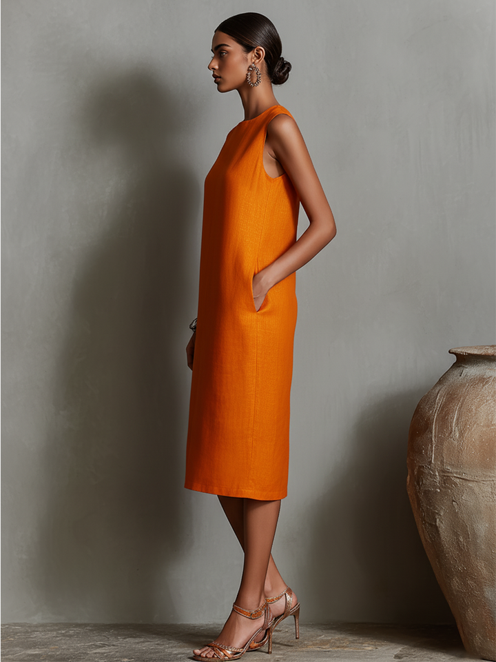 Alessia™ | Abito midi con tasche
