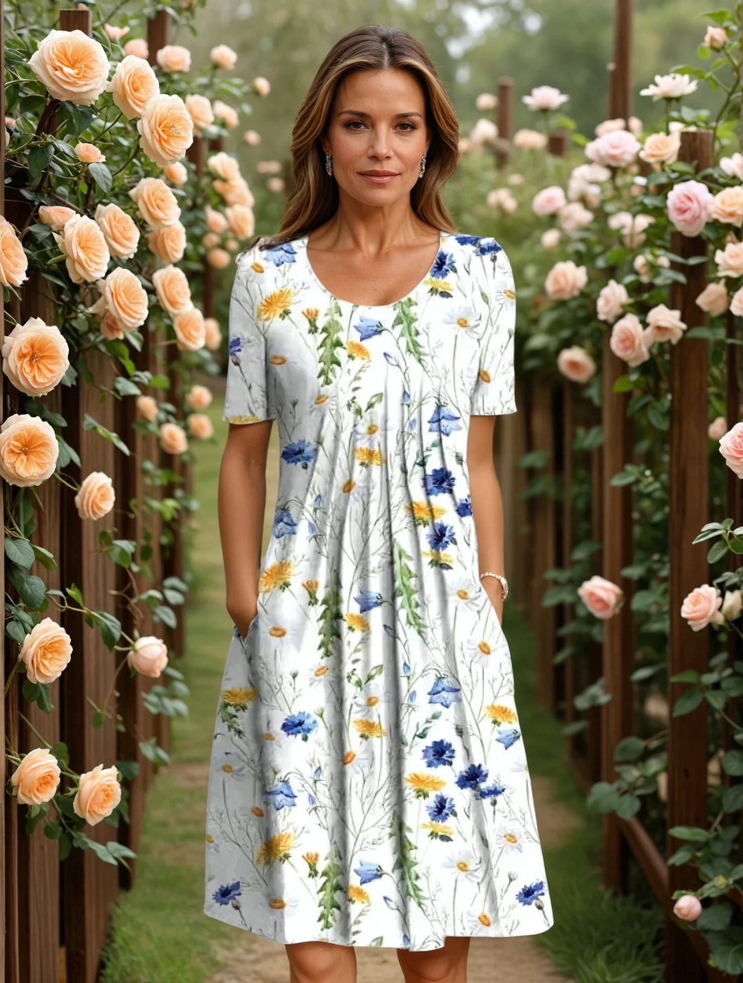 Eleonora™ | Abito Elegante con Effetto Coprente sull&