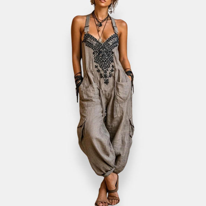 Maria | Tuta boho ricamata