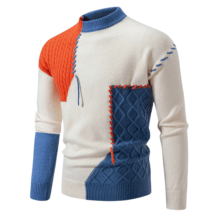 Ian | Maglione elegante a blocchi