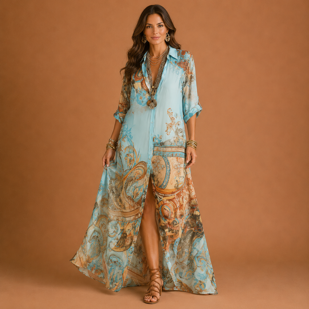 MIA | Elegante abito-camicetta in stile mediterraneo