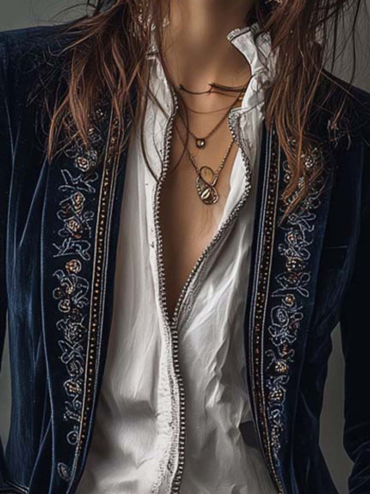 Blazer di Velluto Lusso Rosalind™