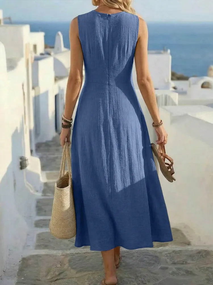 Sara™ Abito Boho Svasato Senza Maniche