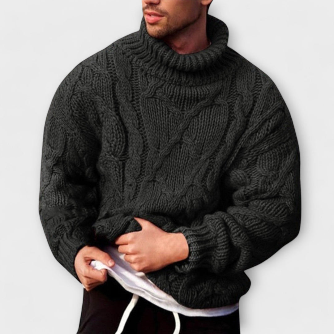 Victor | Maglione elegante con collo alto per l&