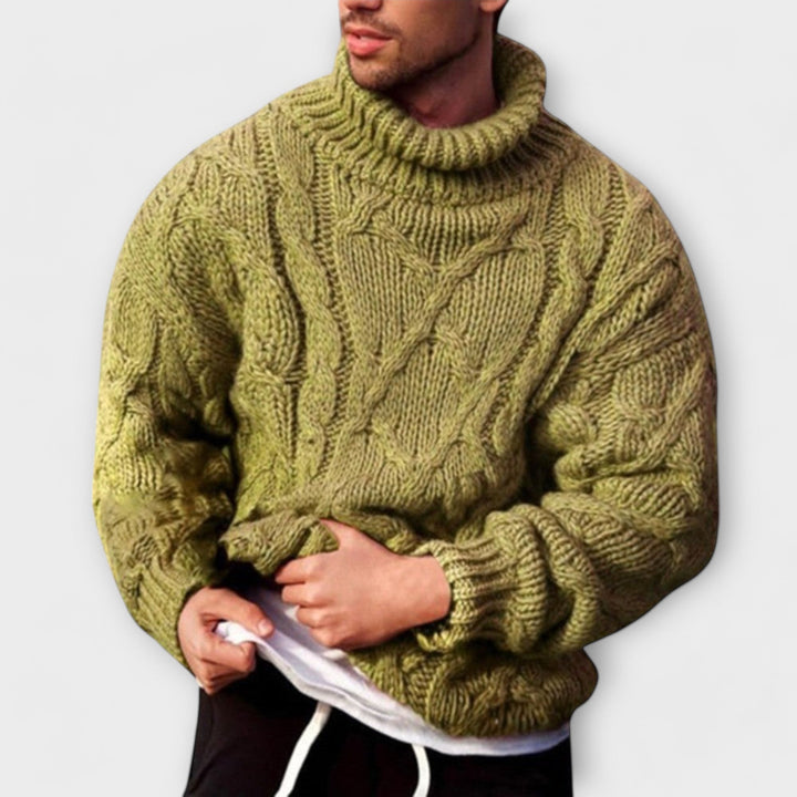 Victor | Maglione elegante con collo alto per l&