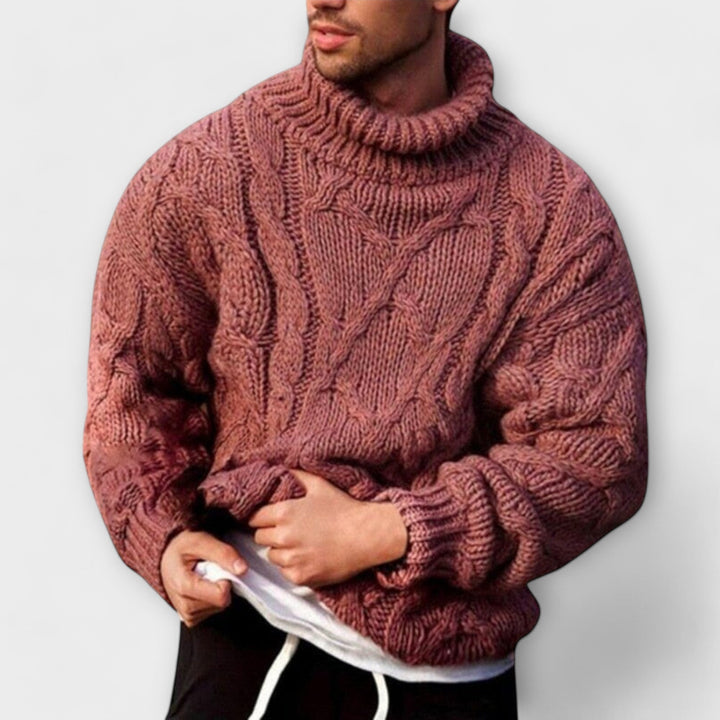 Victor | Maglione elegante con collo alto per l&