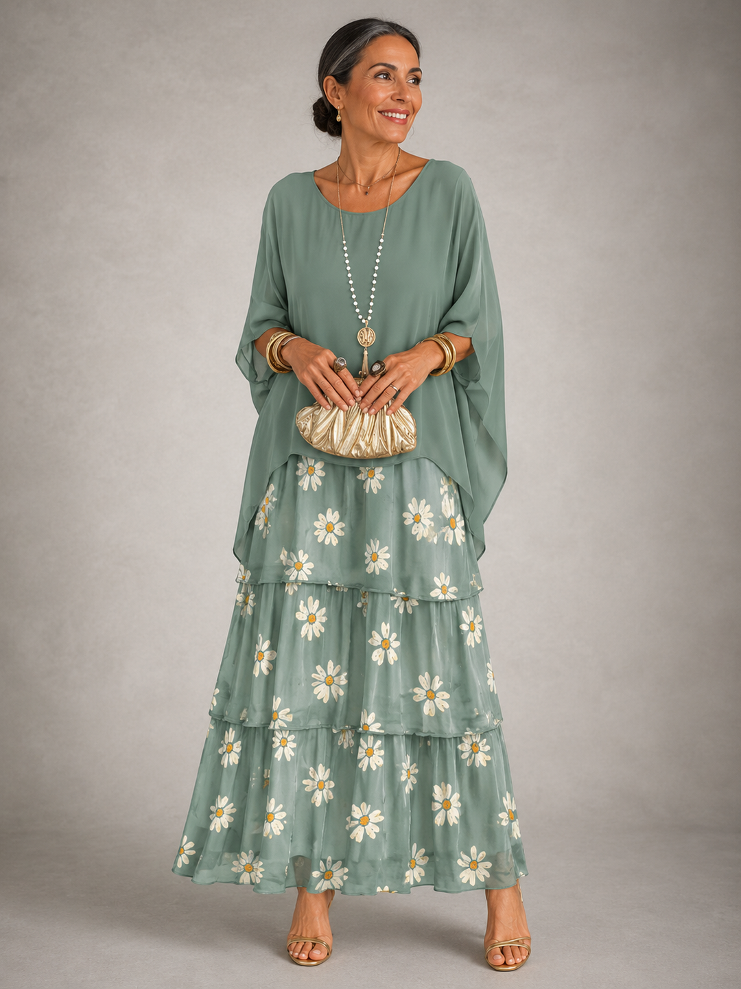 Lucia™ | Elegante Abito Maxi Fluido