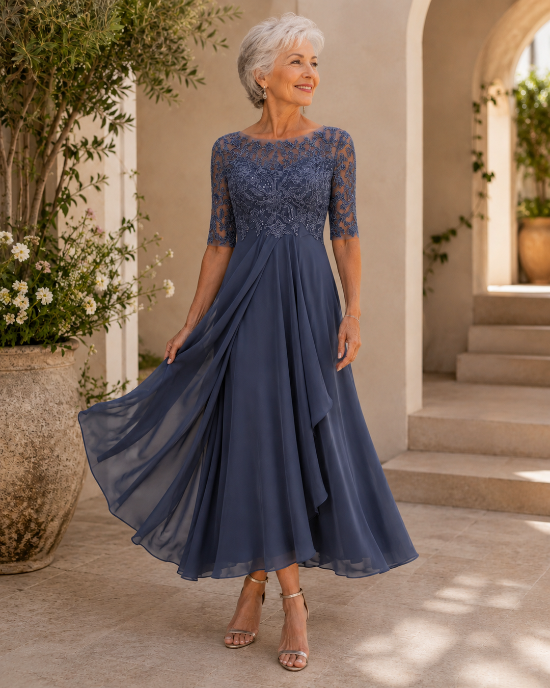 Lucia™ | Elegante Abito in Pizzo