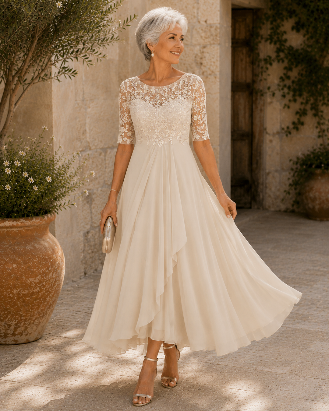 Lucia™ | Elegante Abito in Pizzo