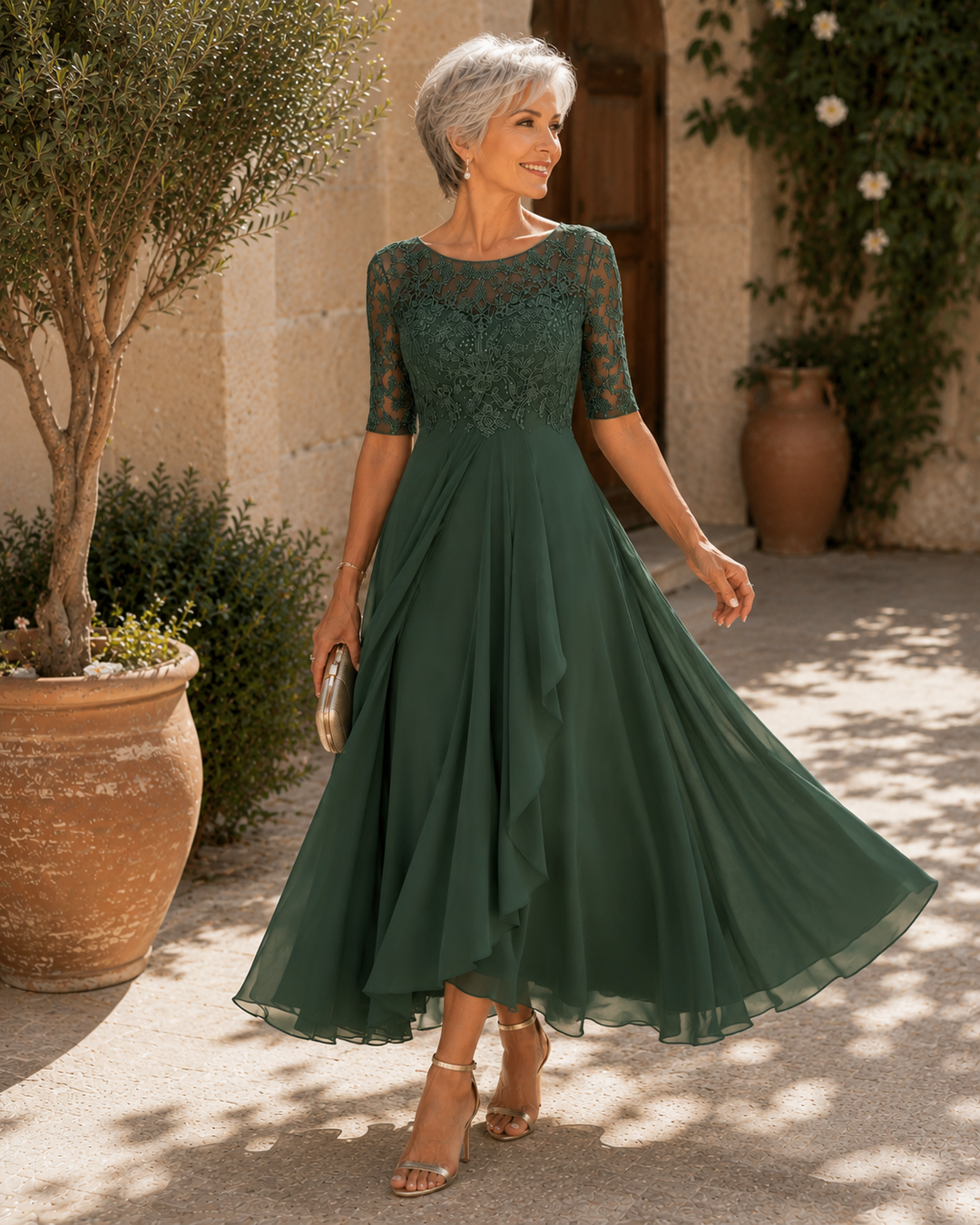 Lucia™ | Elegante Abito in Pizzo