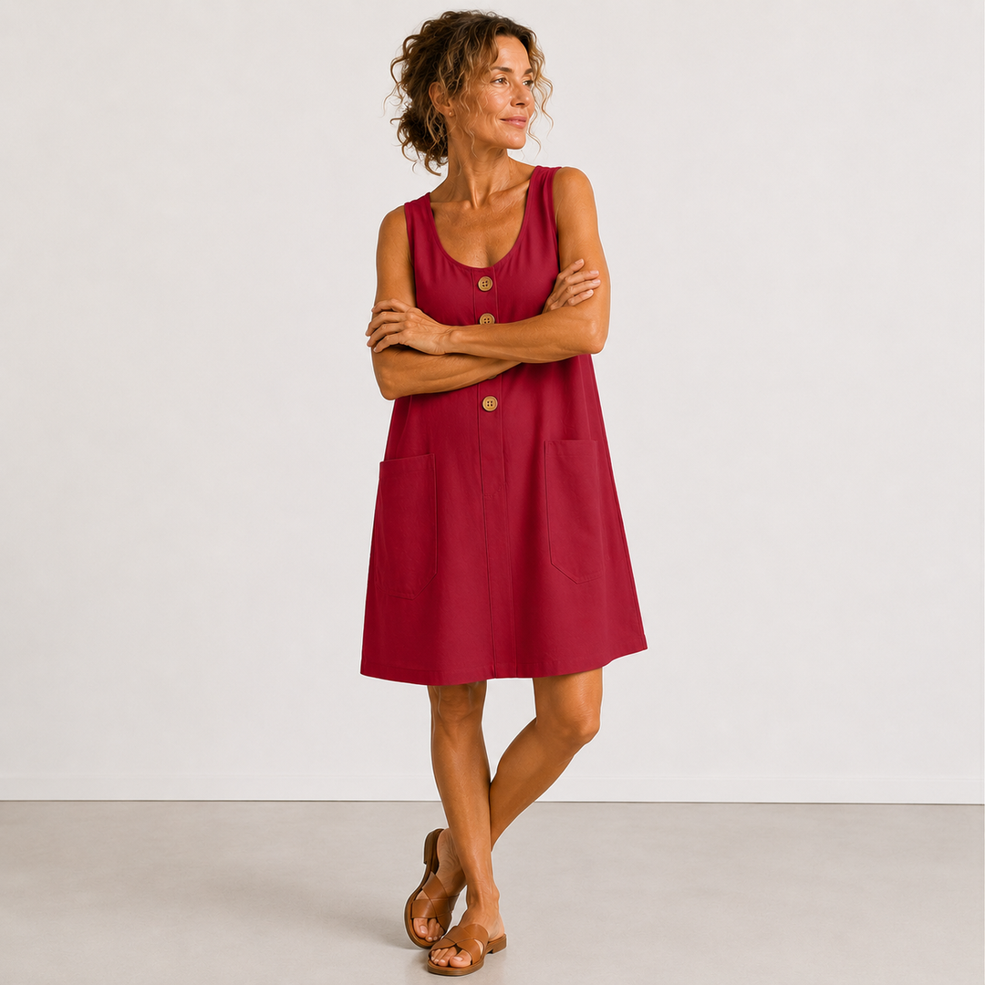 Mariella | Abito in cotone e lino