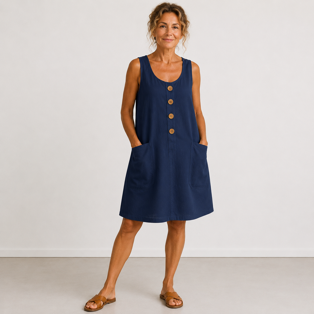 Mariella | Abito in cotone e lino