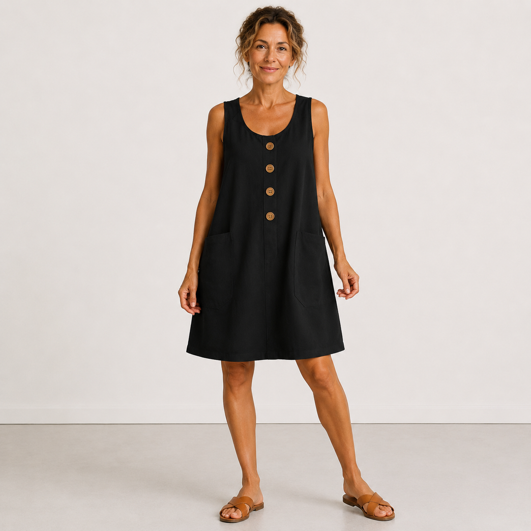 Mariella | Abito in cotone e lino
