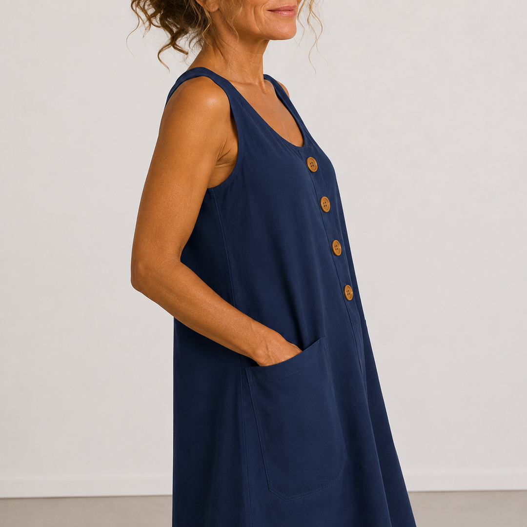 Mariella | Abito in cotone e lino