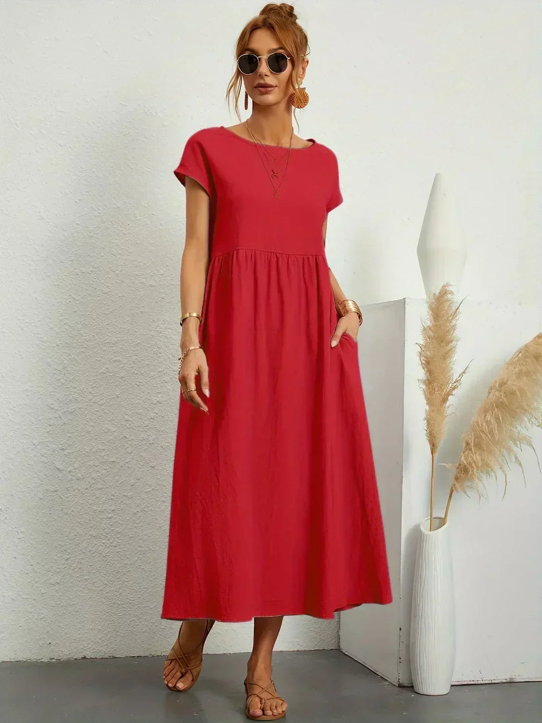 Gabrielle | Abito Midi Elegante e Fluido