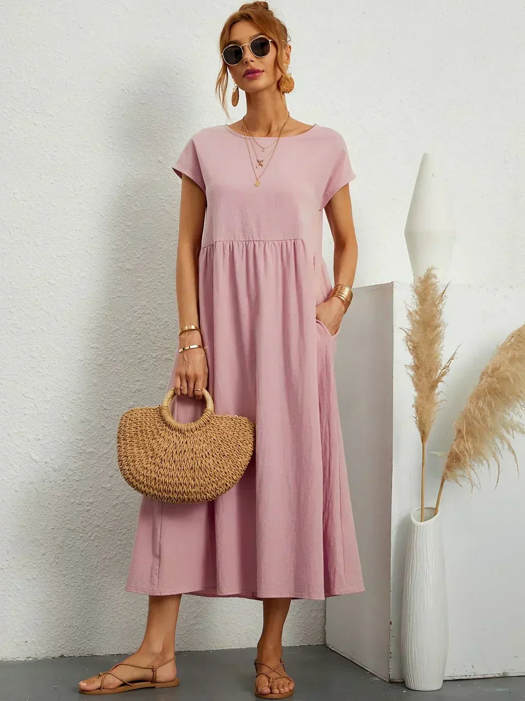 Gabrielle | Abito Midi Elegante e Fluido