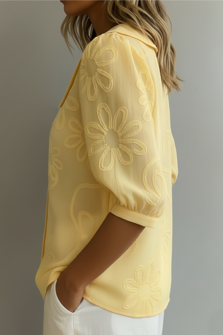 Fiora™ │ Elegante camicetta floreale