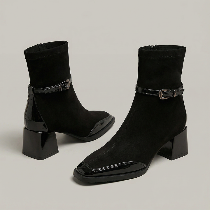 Romany | Stivaletti Eleganti in Eco-Suede con Tacco Medio