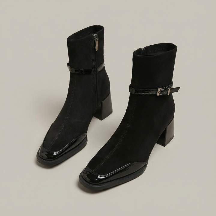 Romany | Stivaletti Eleganti in Eco-Suede con Tacco Medio