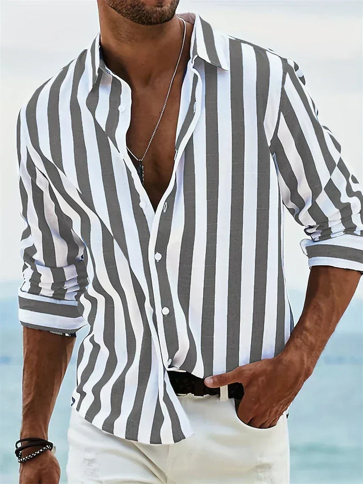 Enzo™ | Camicia estiva leggera a righe