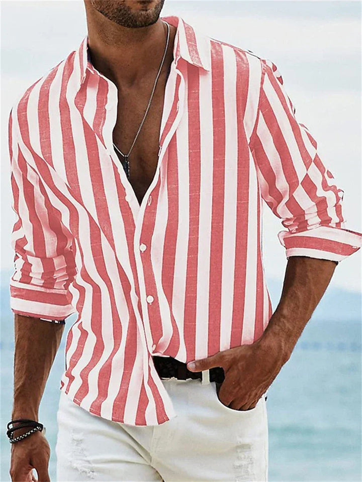 Enzo™ | Camicia estiva leggera a righe