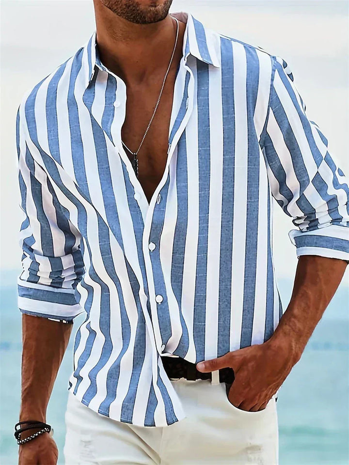 Enzo™ | Camicia estiva leggera a righe