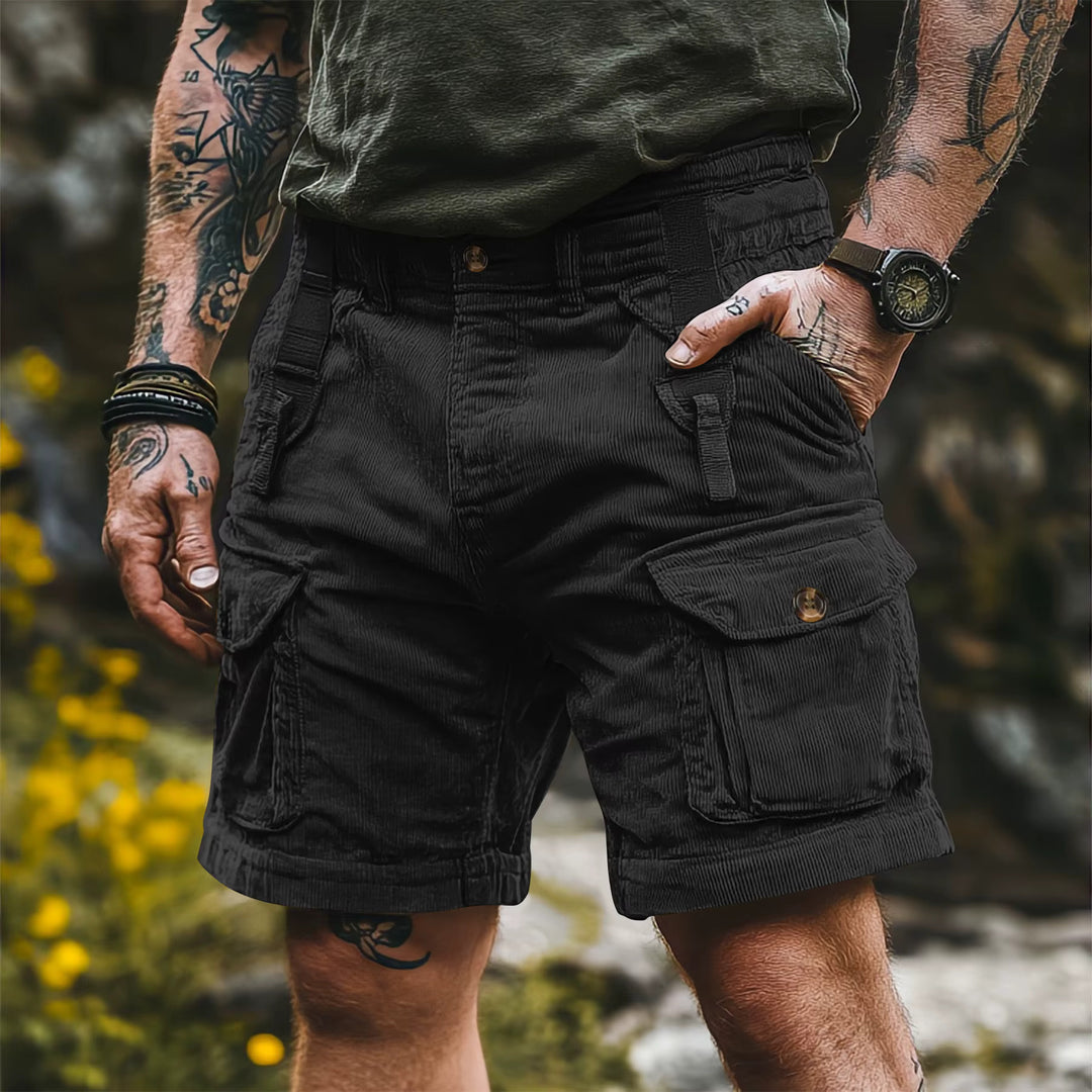 Marco | Shorts cargo vintage in velluto a coste