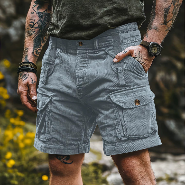Marco | Shorts cargo vintage in velluto a coste