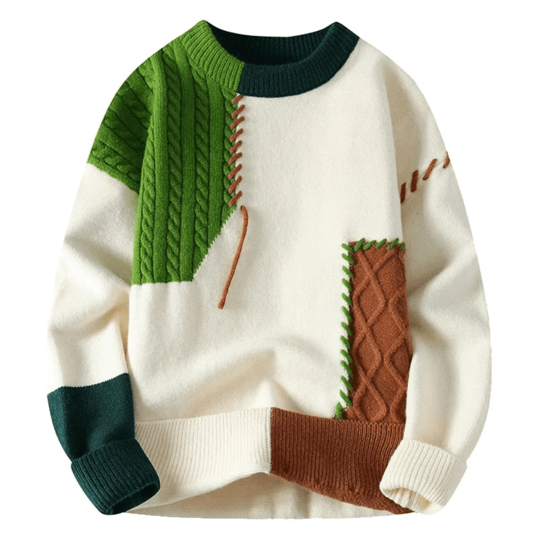 Bruno | Maglione patchwork confortevole