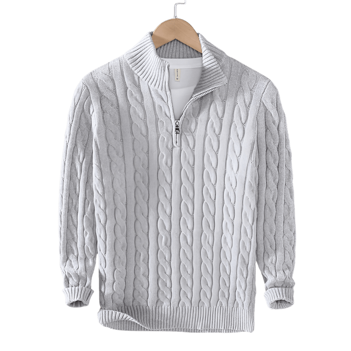Anthony | Pullover torciglione mezza zip