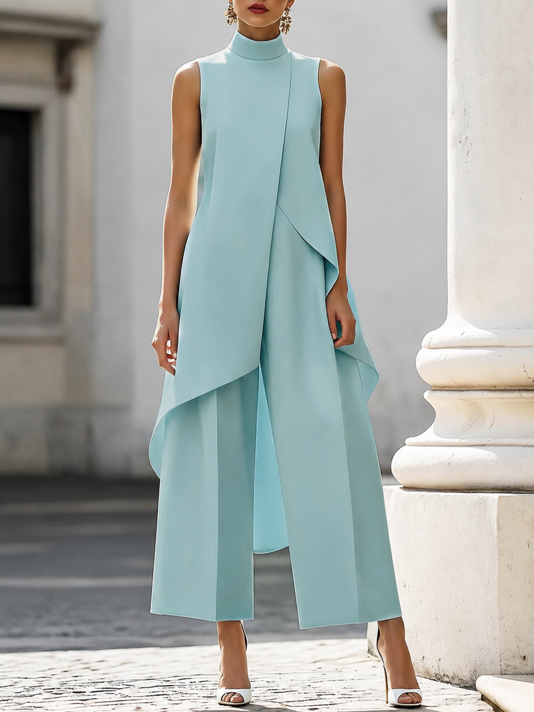 Elena™ | Completo elegante a due pezzi con pantaloni a gamba larga