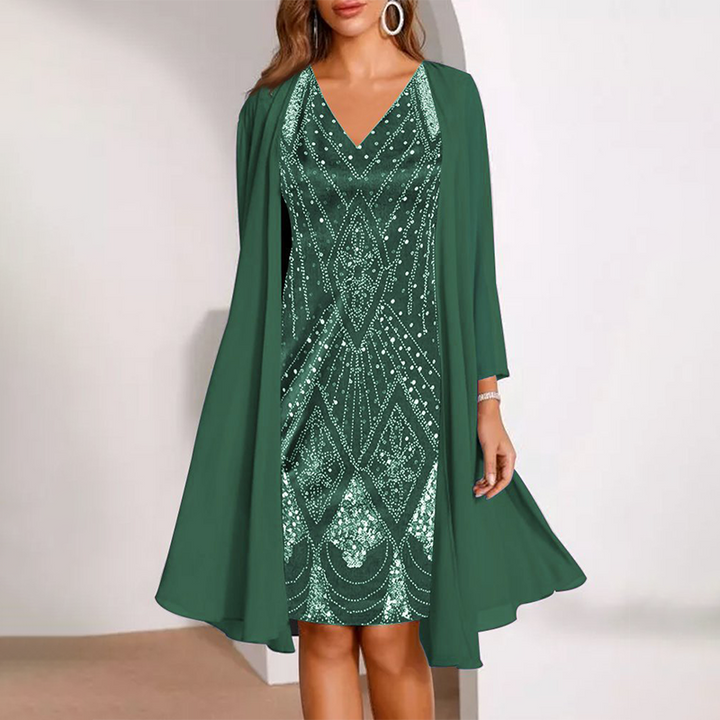 Sofia™ Elegante Abito a Due Pezzi