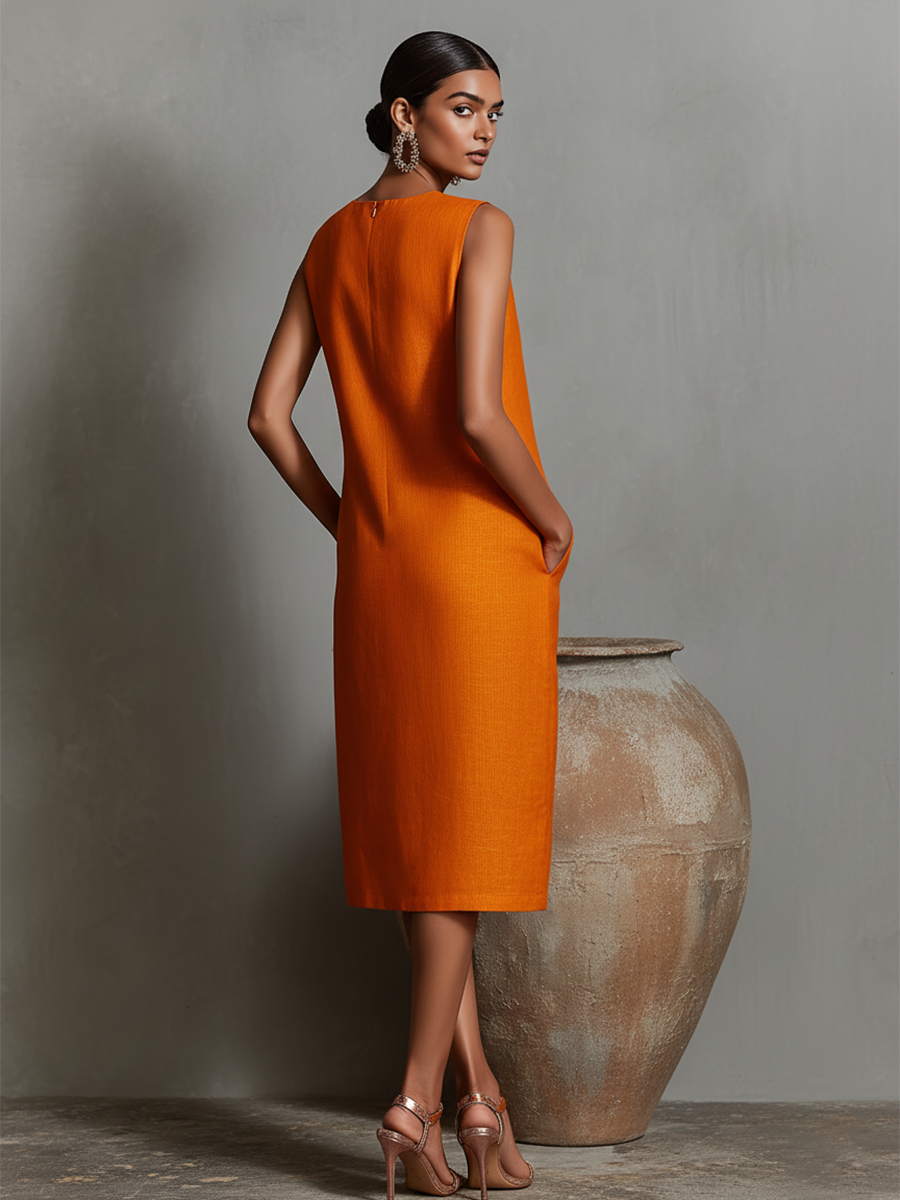 Alessia™ | Abito midi con tasche